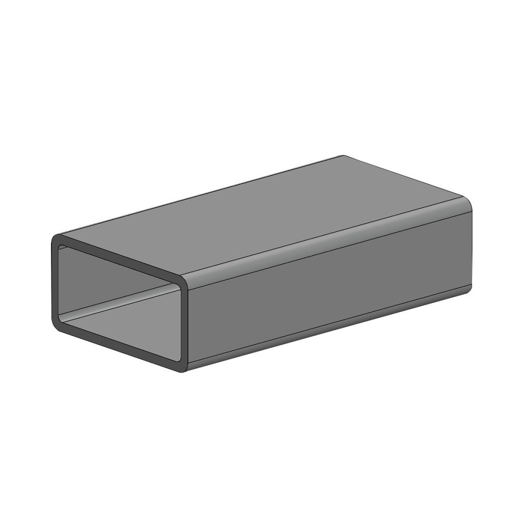 Tērauda taisnstūra caurule 60x120x4x2000mm rhs