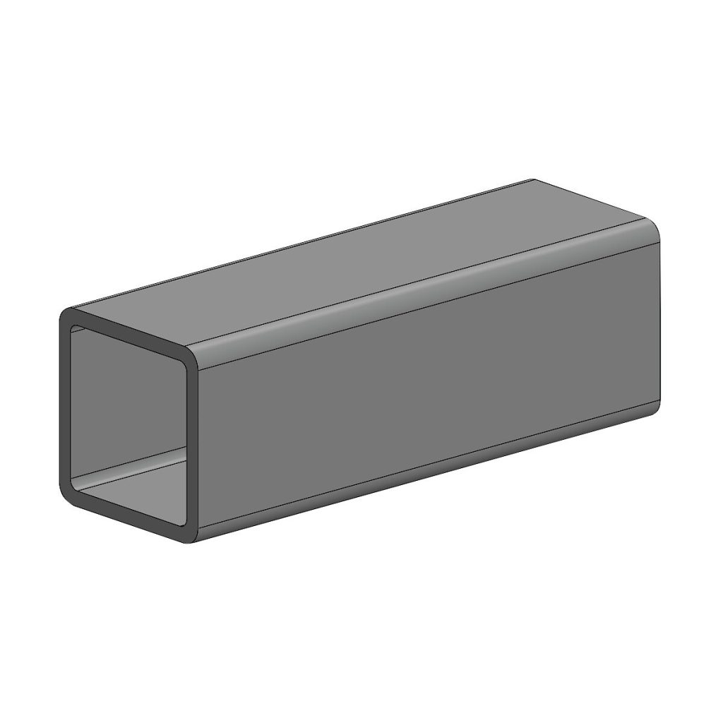 Tērauda kvadrātveida caurule 60x60x4x2000mm rhs