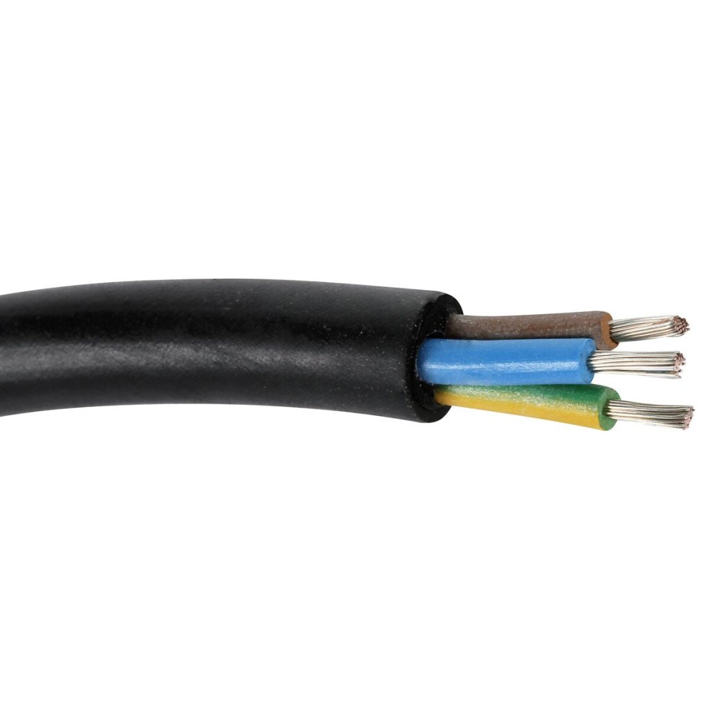 Gumijas kabelis h07rn-f 3×1,5mm tele-fonika