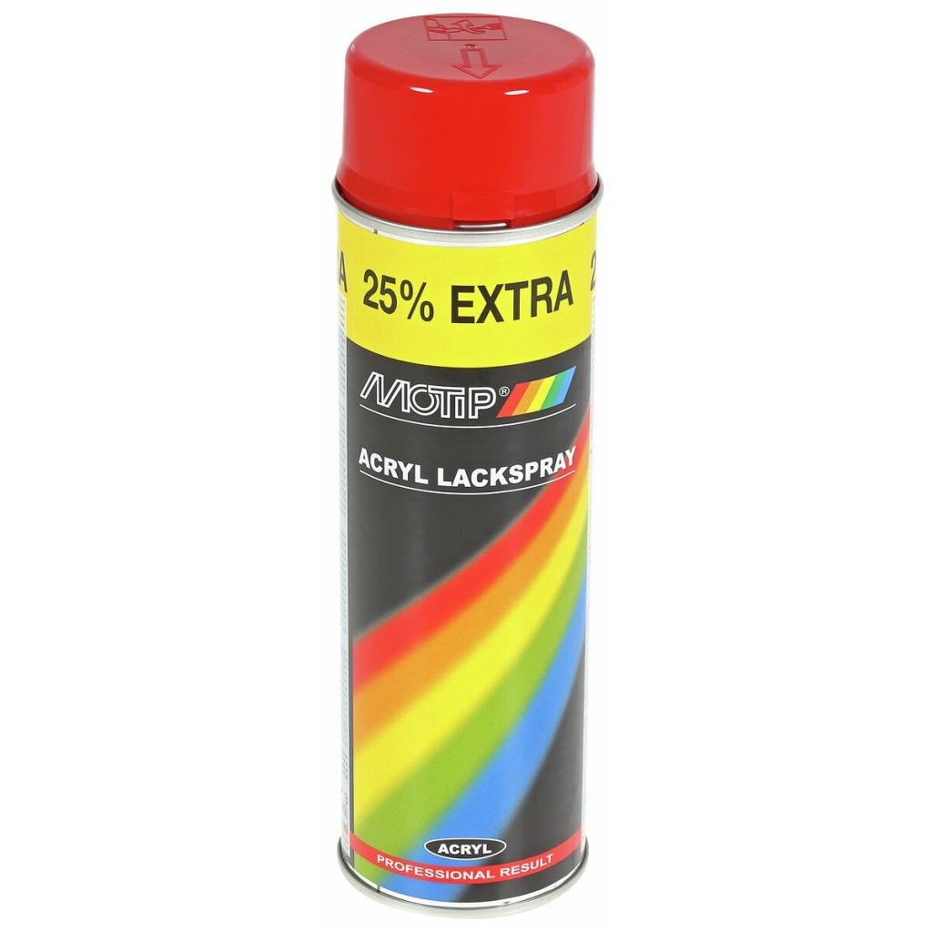 Krāsa sarkans 500ml akrila aerosols ral3000