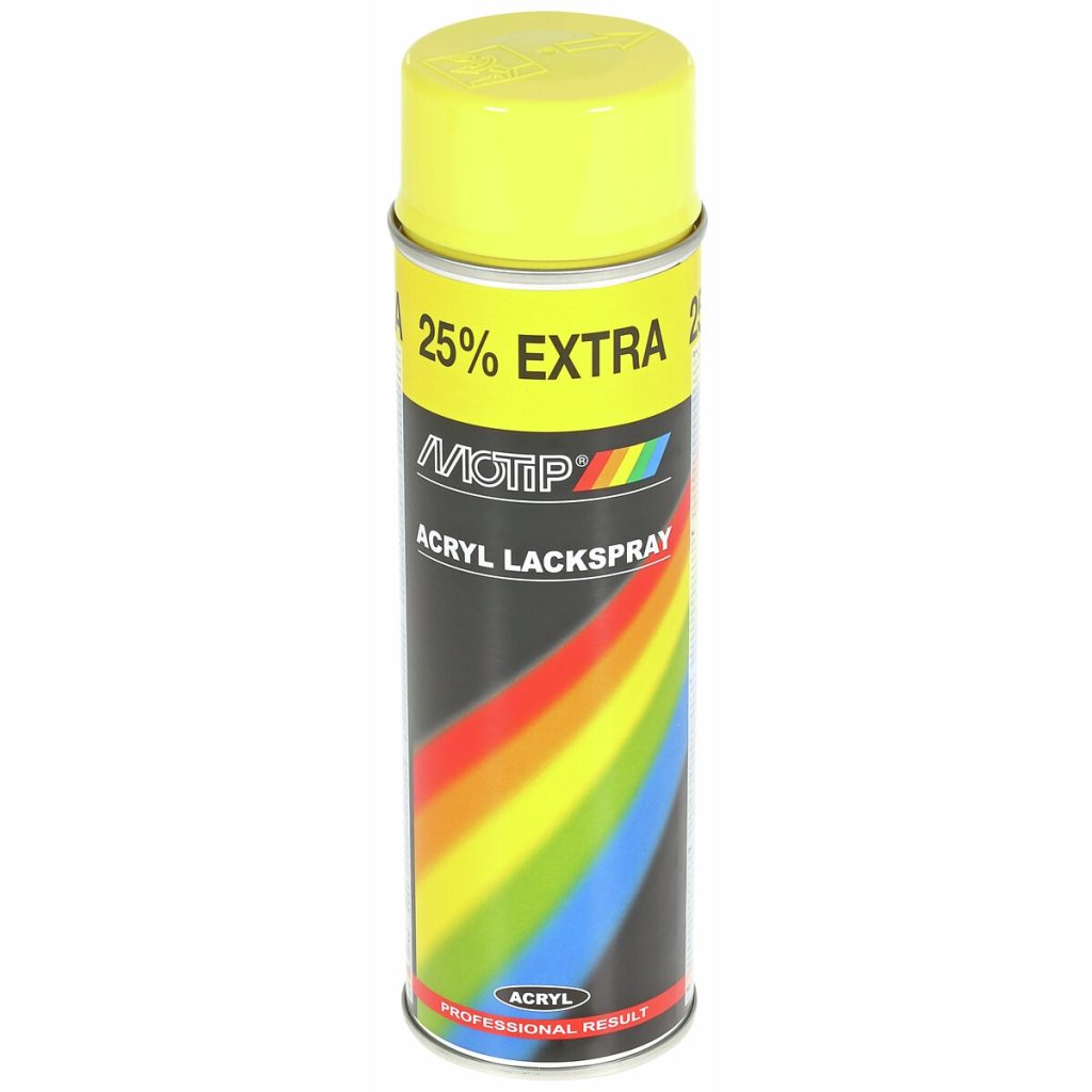 Krāsa dzeltens 500ml akrila aerosols ral1018