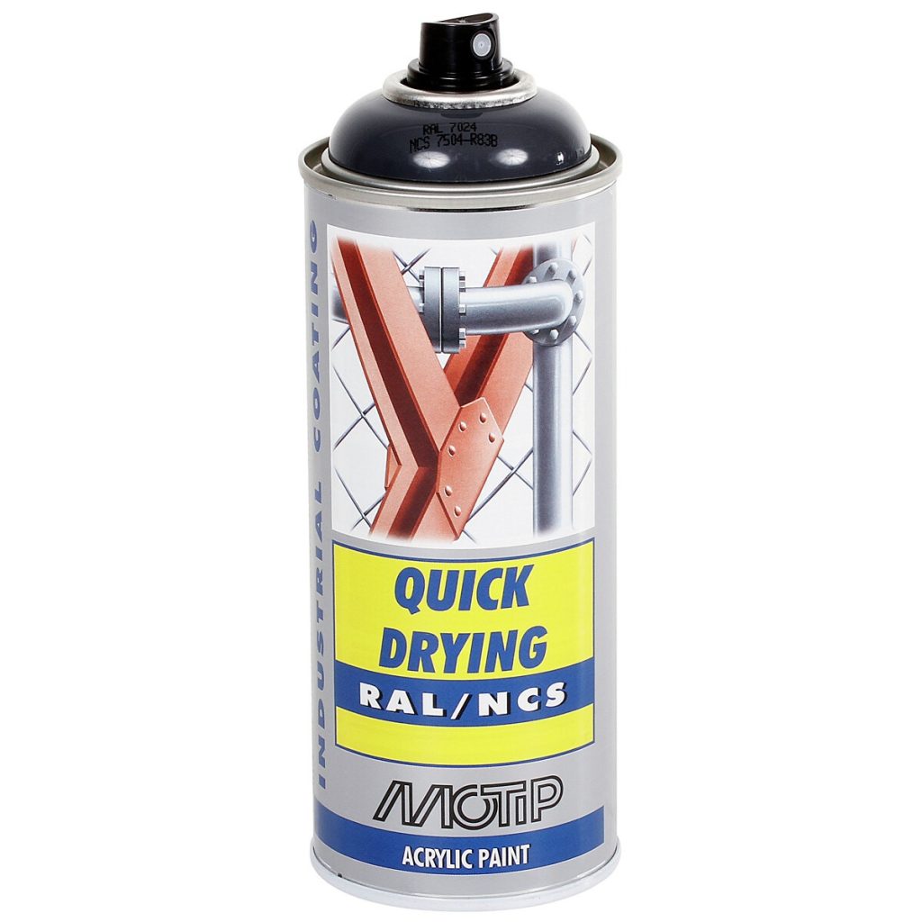 Spraypaint pelēks graf. ral7024 akrila aerosols 400ml