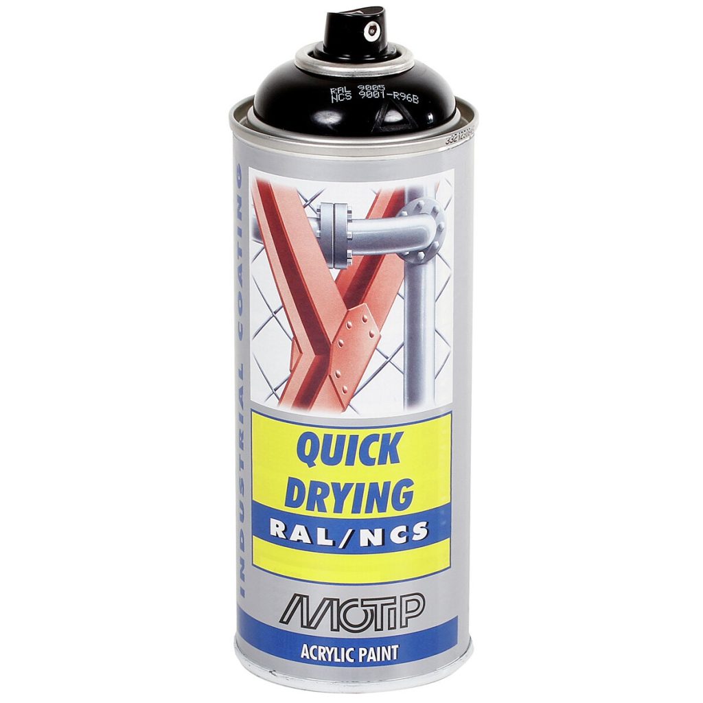 Krāsa ar smidzinātāju melns br. ral9005 akril 400ml