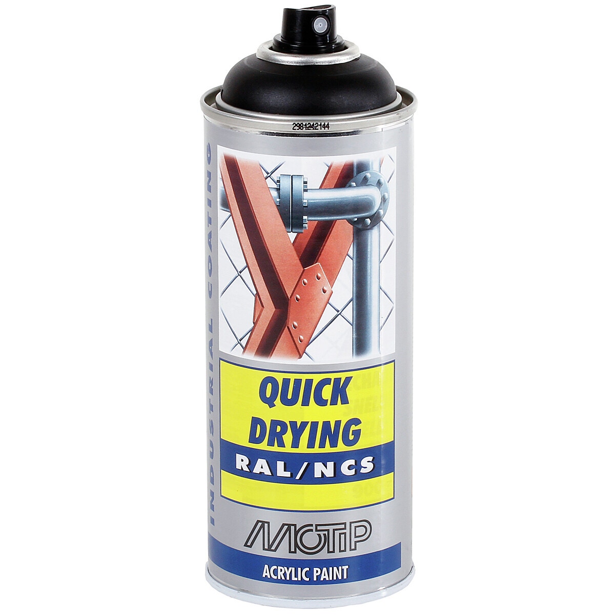 Krāsa ar smidzinātāju melns matēts ral9005 akril. aerosols 400ml