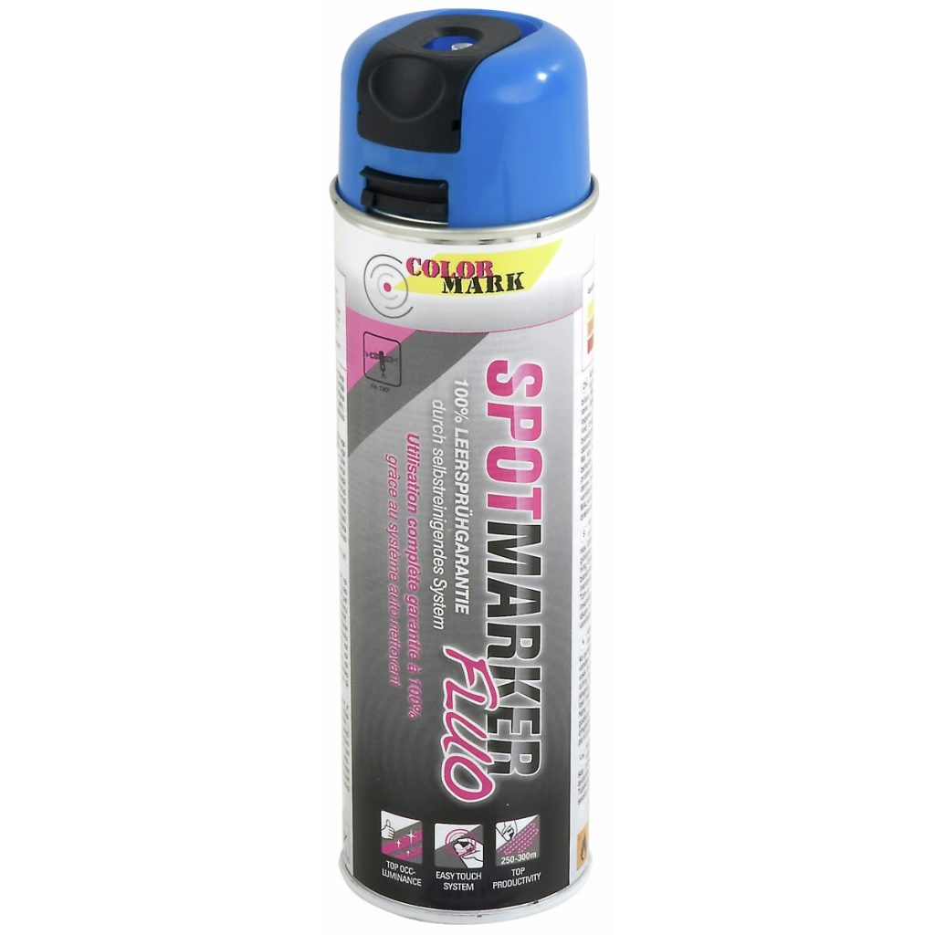 Marķēšanas aerosols 500 ml zils fluor spot