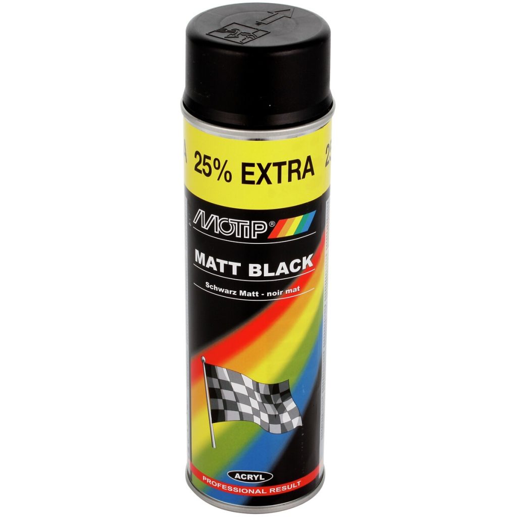 Acryl lackspray matēts melns 500ml