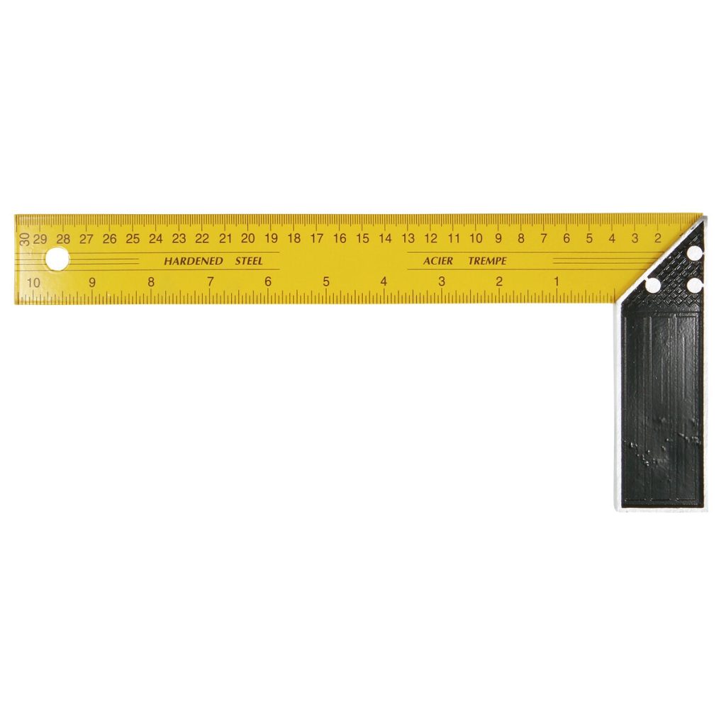 KVADRĀTVEIDA LINEĀLS 300 MM, DZELTENS