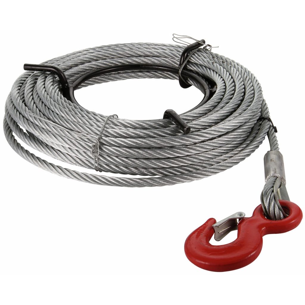 Velkošā pacēlāja rezerves stieple 1,6t/20m w āķis