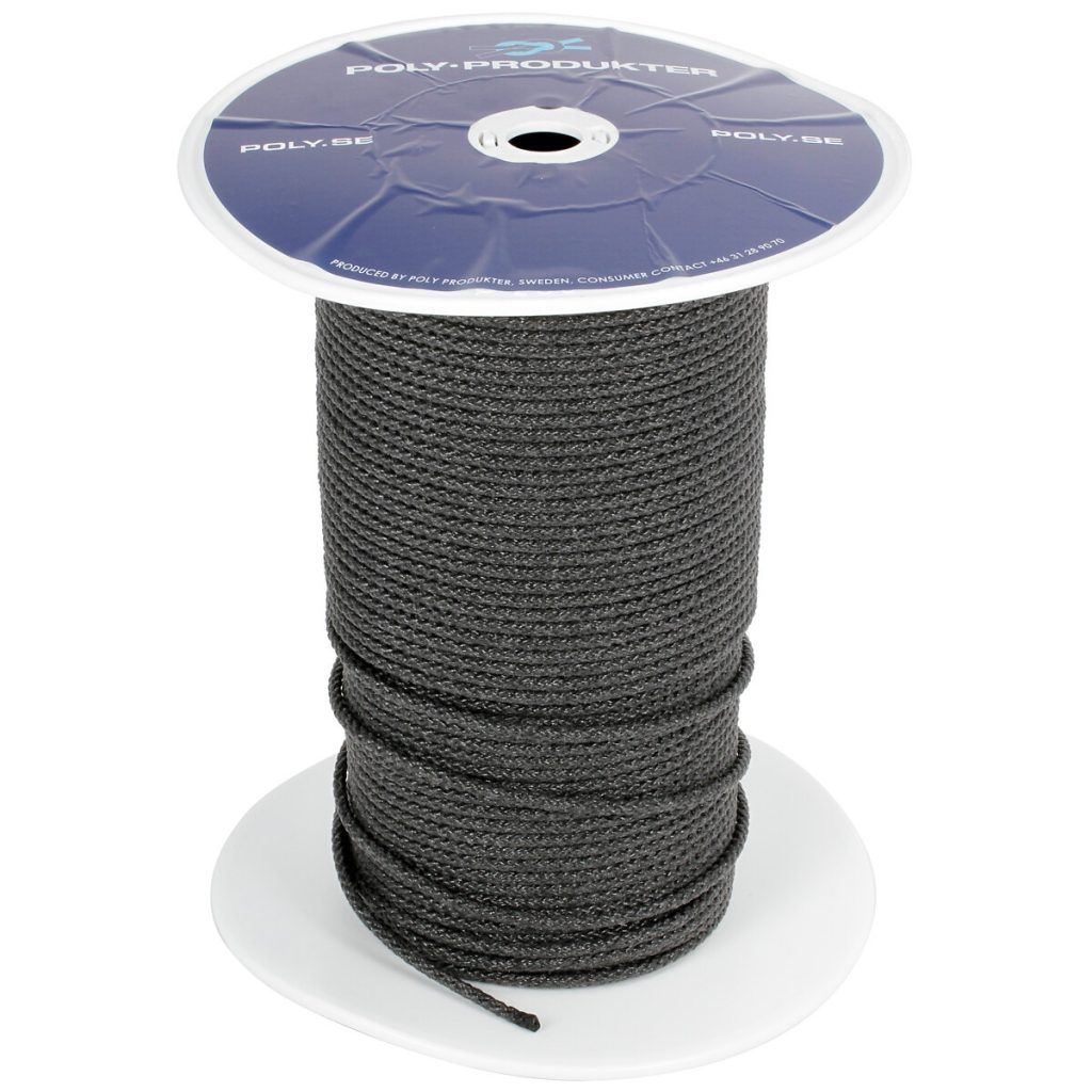 Virve polipropilēna 6mm 250m 250m melns 370kg