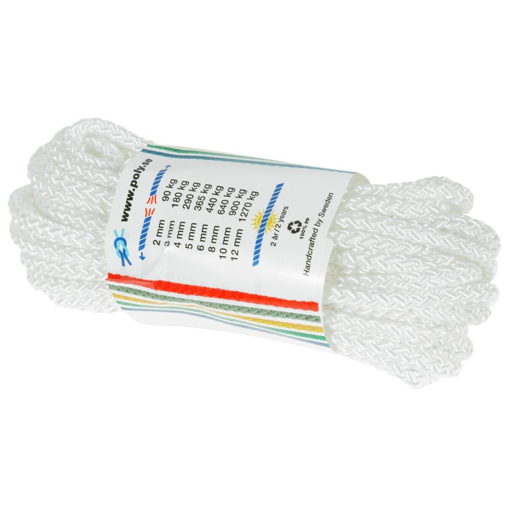 Virve poly-light-8 6mm 10m balts