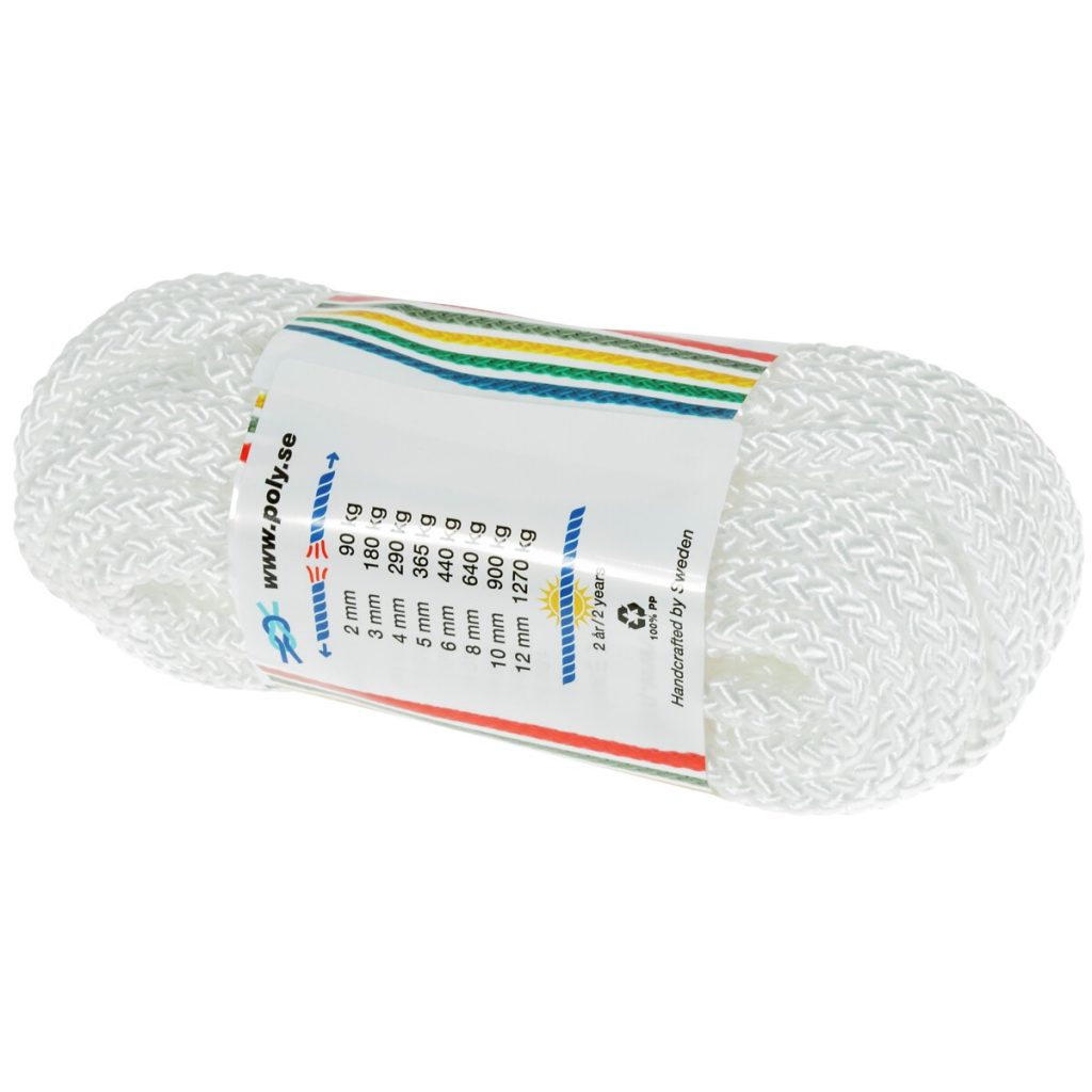 Virve poly-light-8 8mm 10m balts