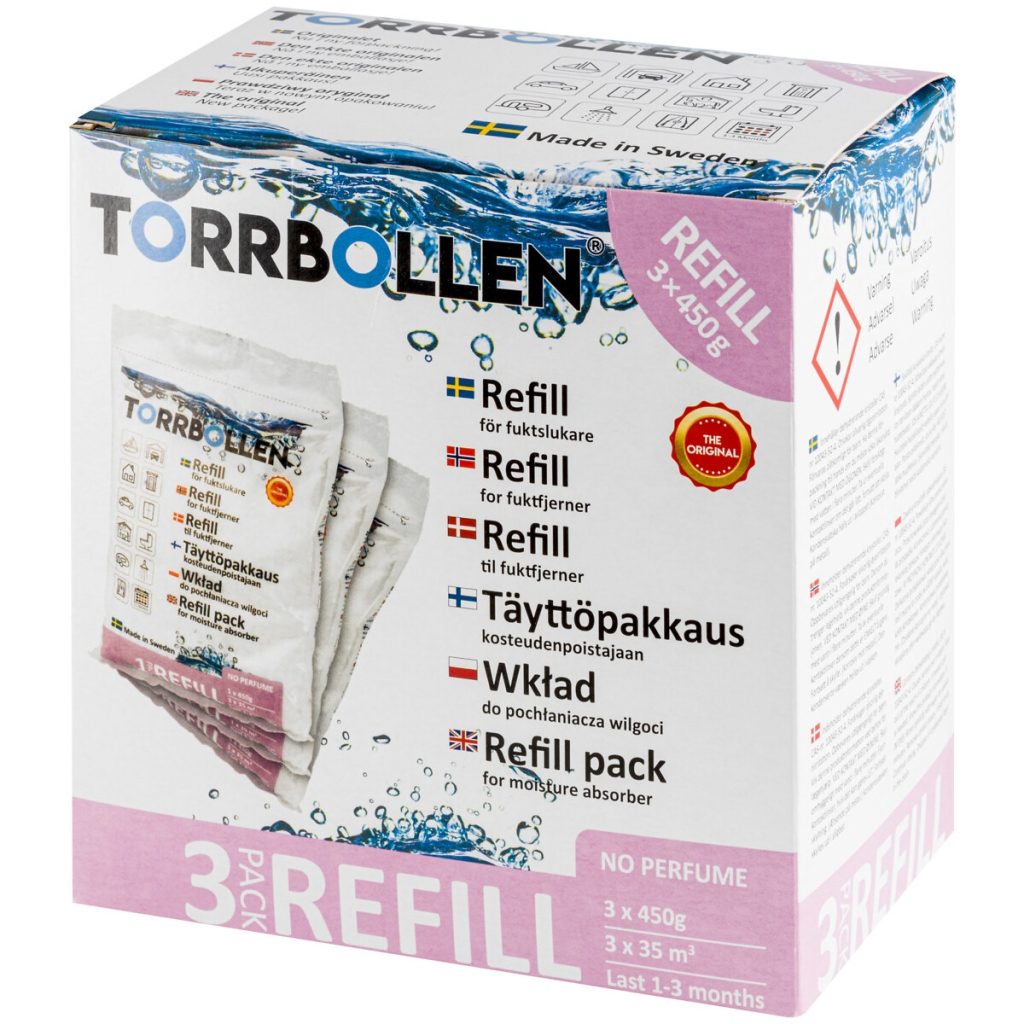 Torrbollen mitruma absorbētājs 3 x 450g