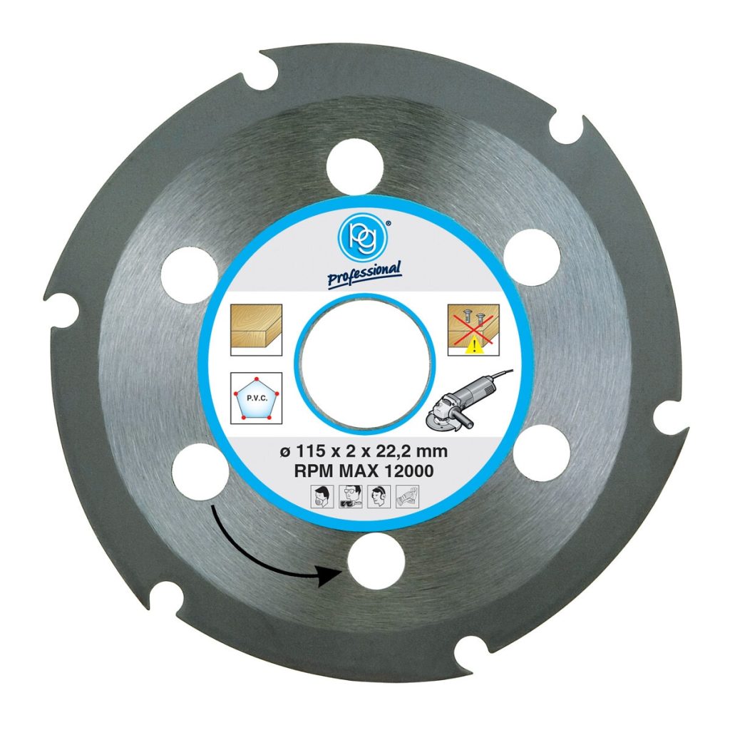Griešanas ripa 115×2,0x22,2mm priekš koka / pvc