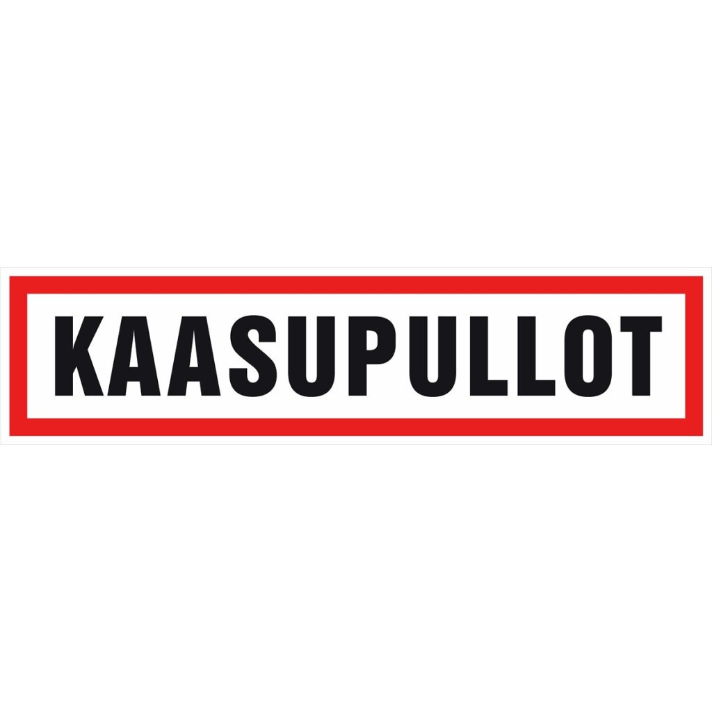 Zīme 400×100 kaasupullot, plastmasas