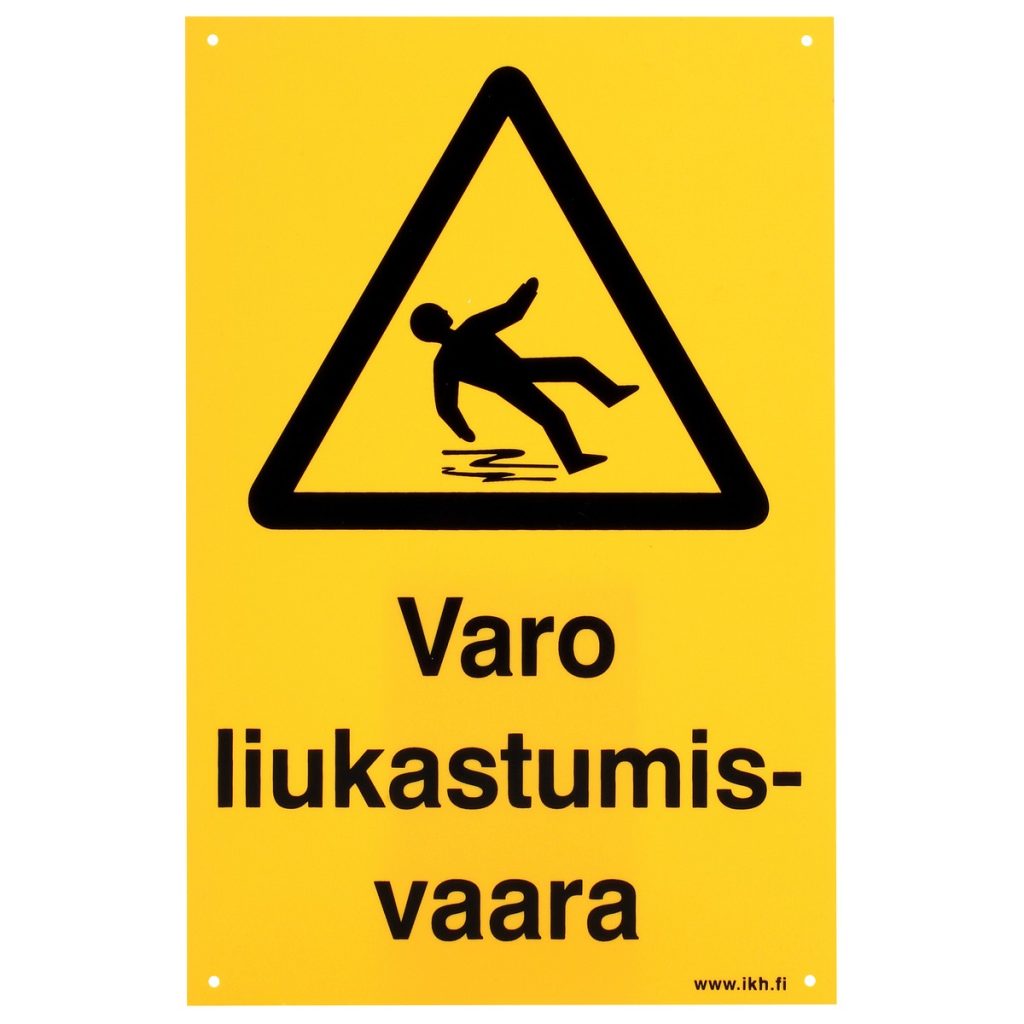 Zīme 200×300 varo liukastumisvaara