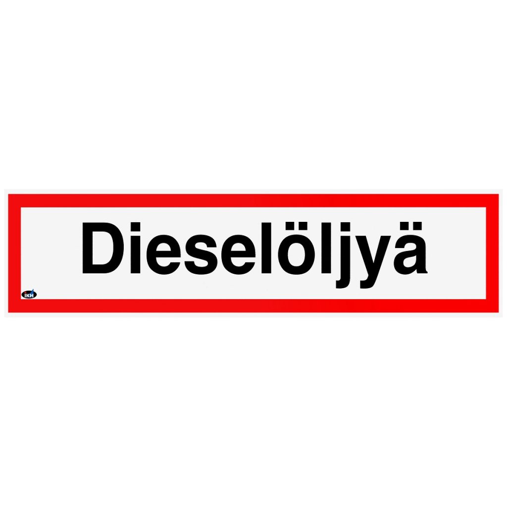 Zīme 400×100 dīzeļdegvielas uzlīme