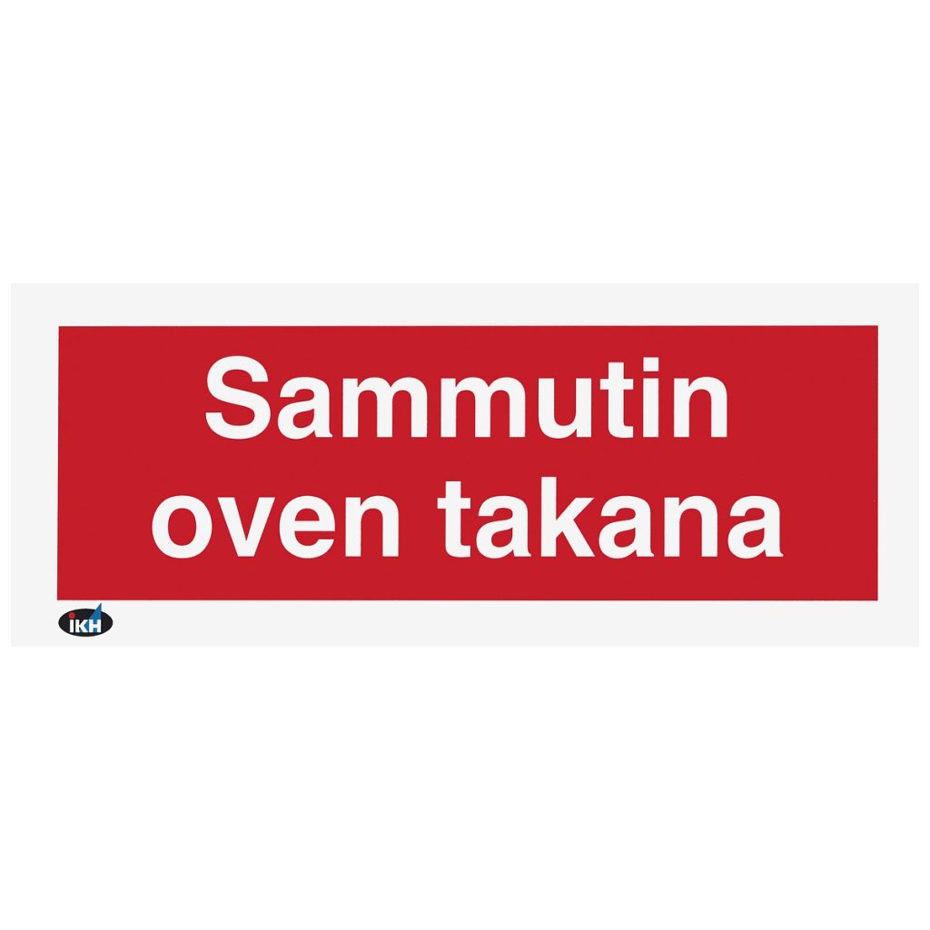 Zīme 200×80 sammutin cepeškrāsns takana, plastmasas