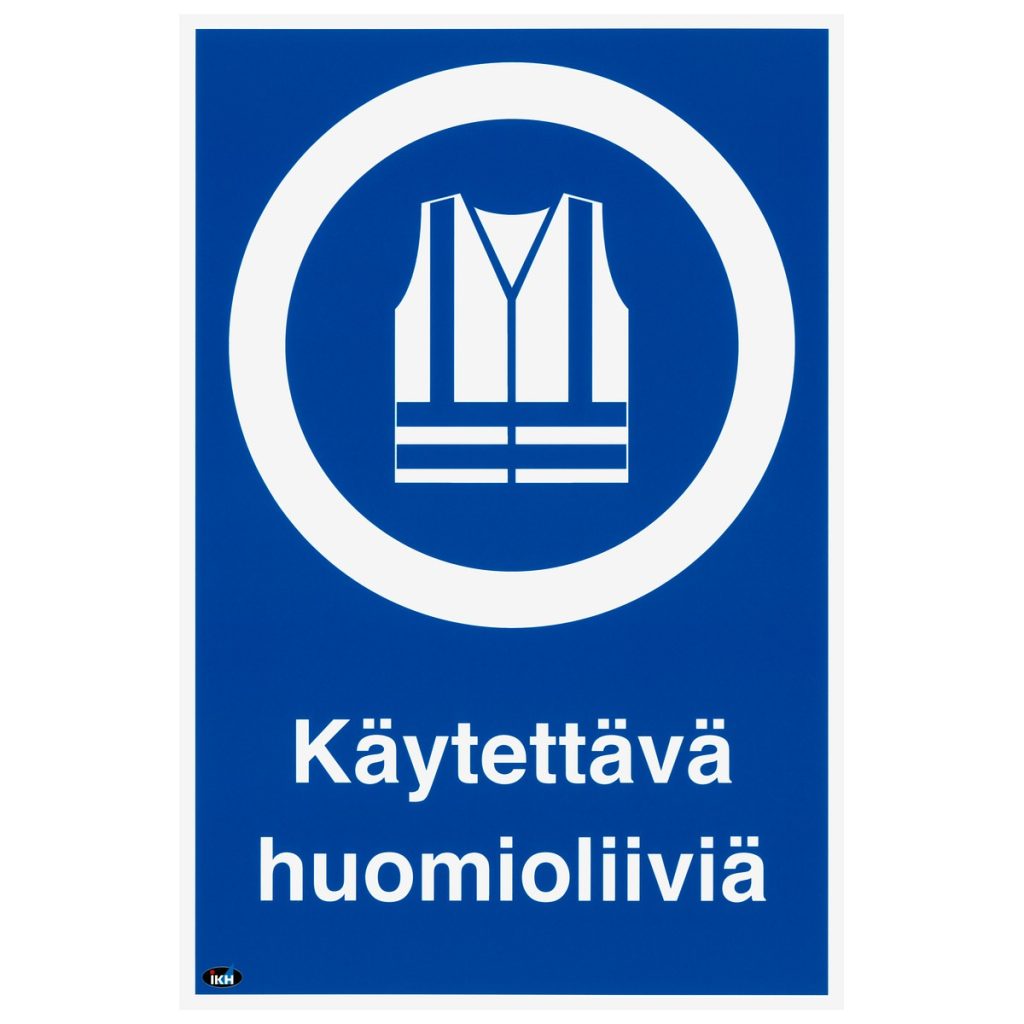 Zīme 200×300 käytettävä huomioliiviä, plastmasas