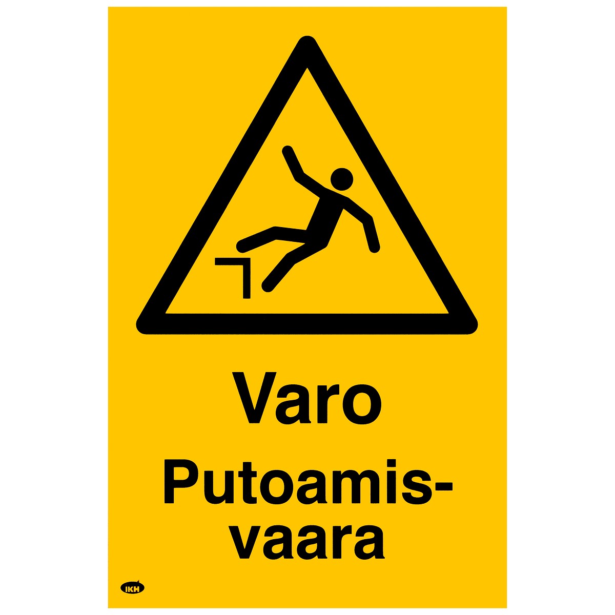 Zīme 200×300 varo putoamisvaara, plastmasas