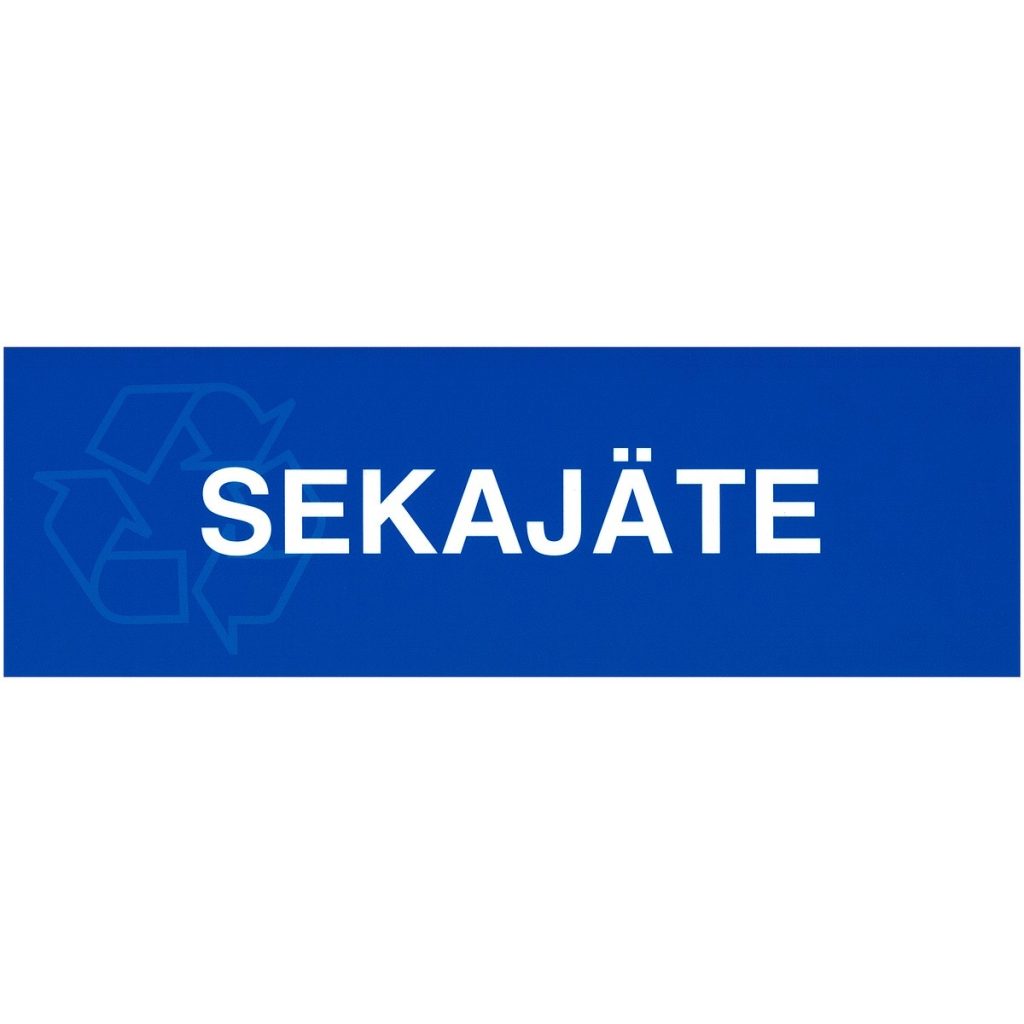 Zīme 100×300 sekajäte pārklāta uzlīme
