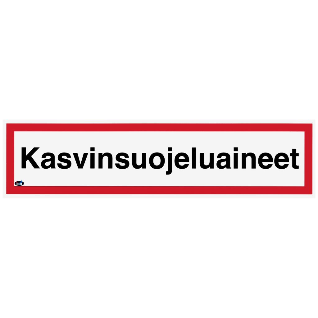 Zīme kasvinsuojeluaineet 400×100 plastmasas