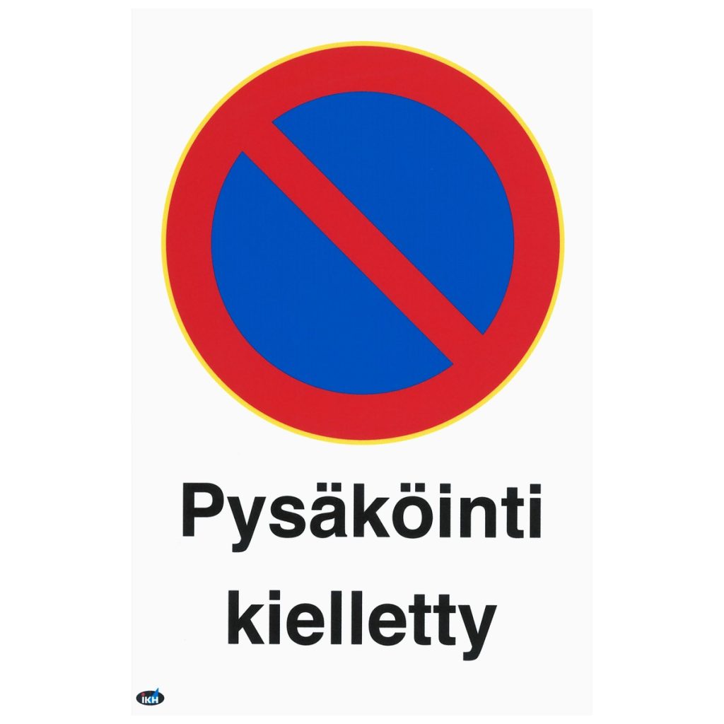 Zīmes pysäköinti kielletty 200×300 plastmasas