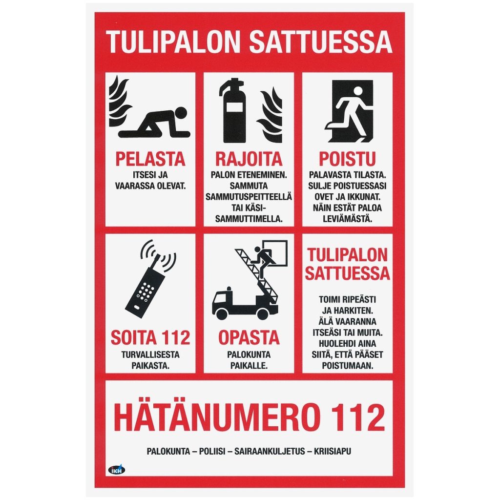 Zīme tulipalon sattuessa