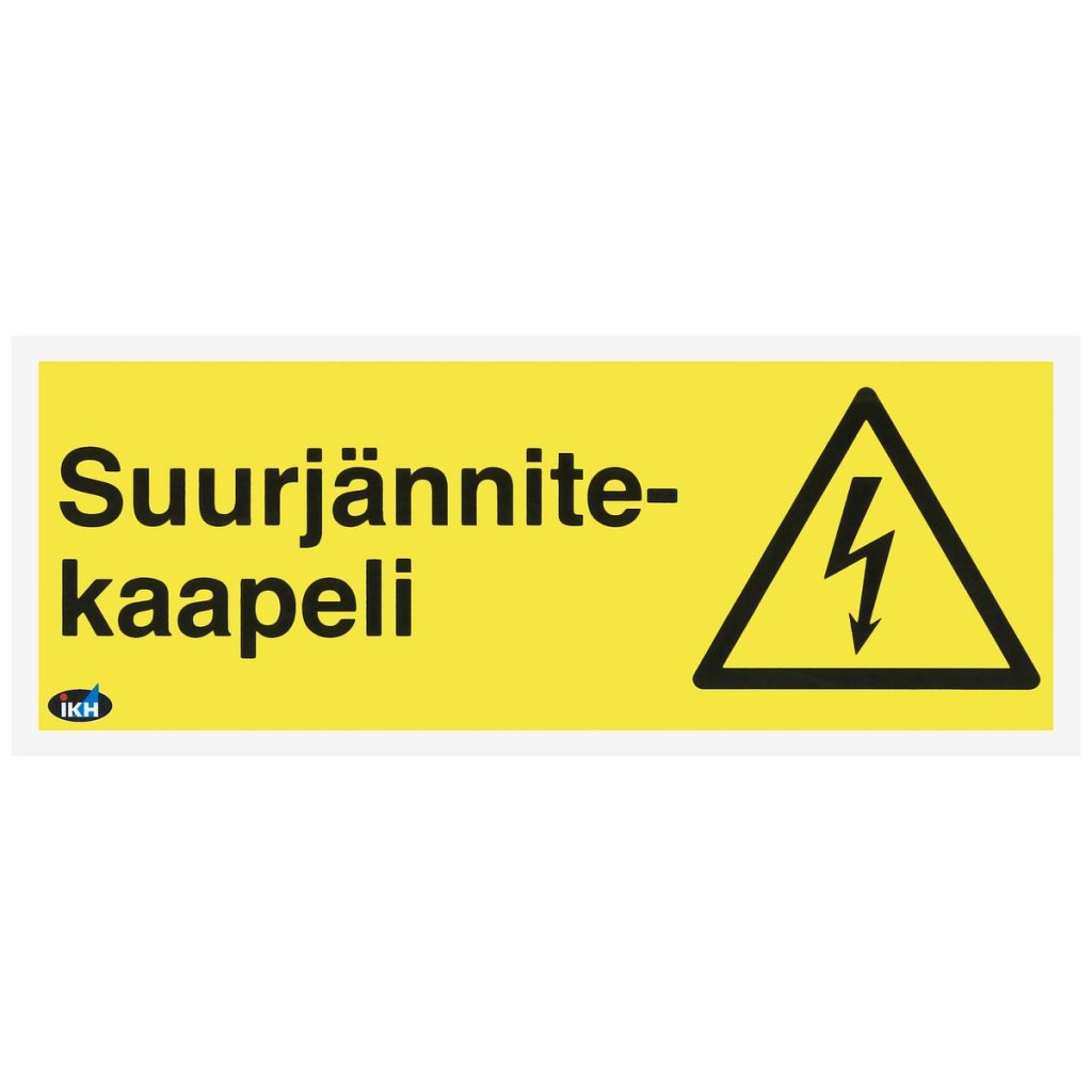Zīme suurjännitekaapeli 200×80 plastmasas