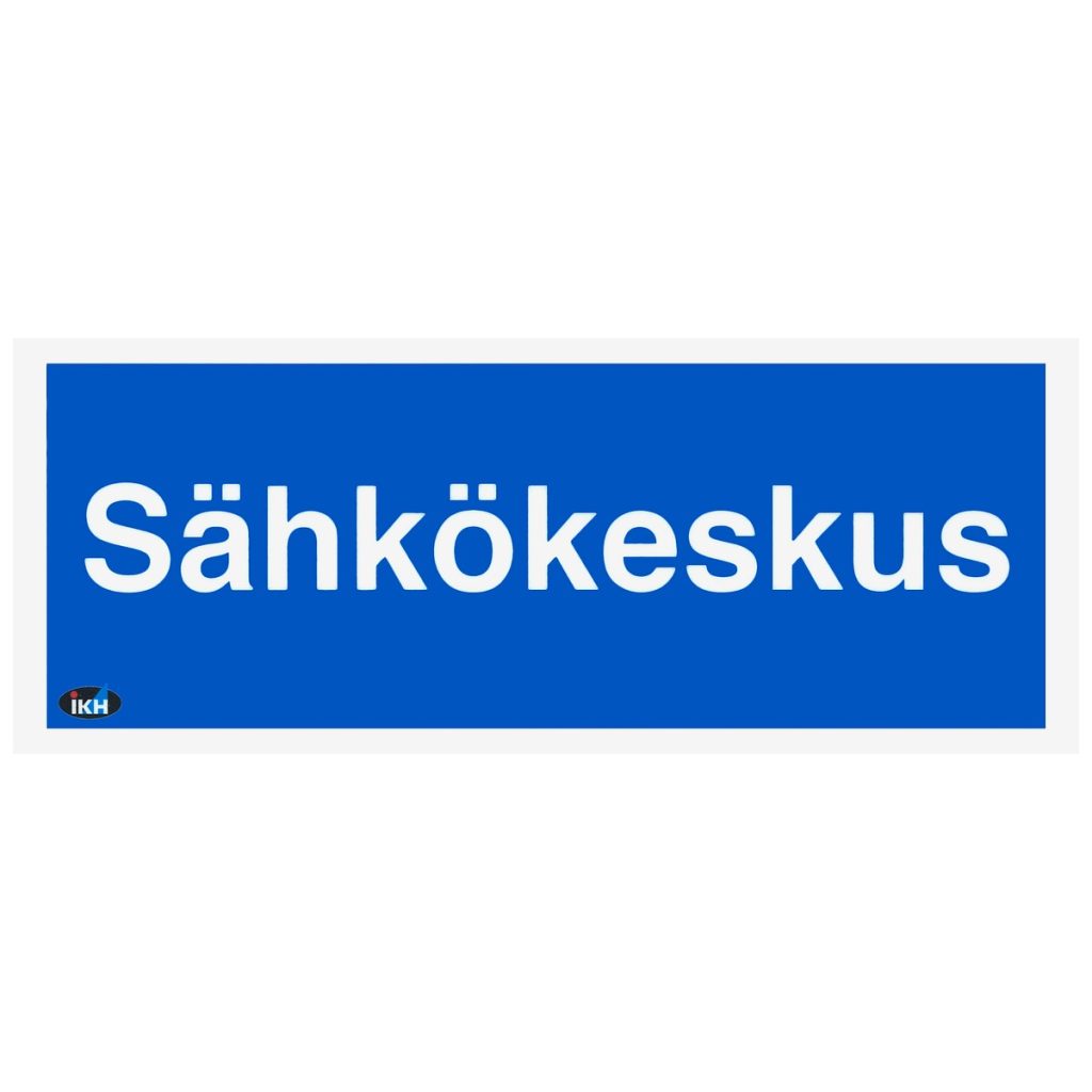 Zīmes sähkökeskus 200×80 plastmasas