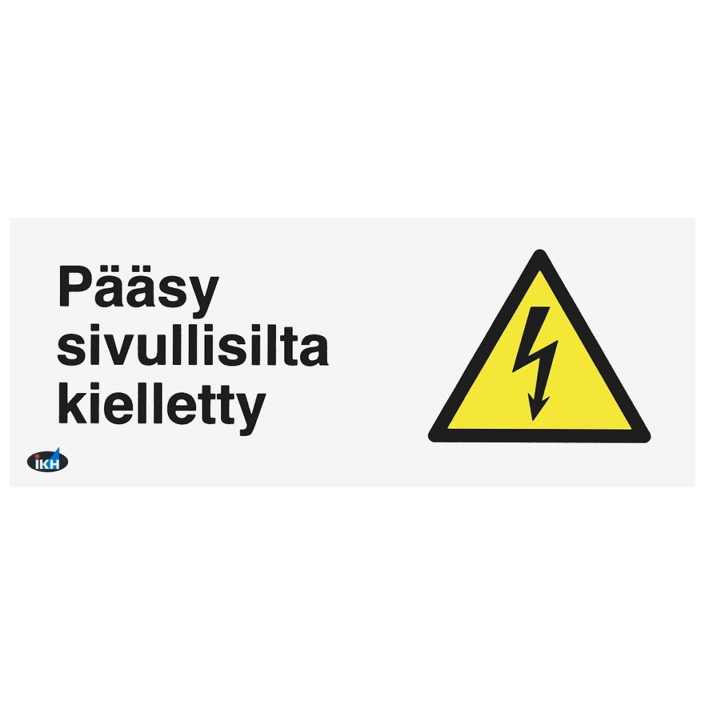 Zīmes pääsy sivullisilta kielletty 200×80 plastic