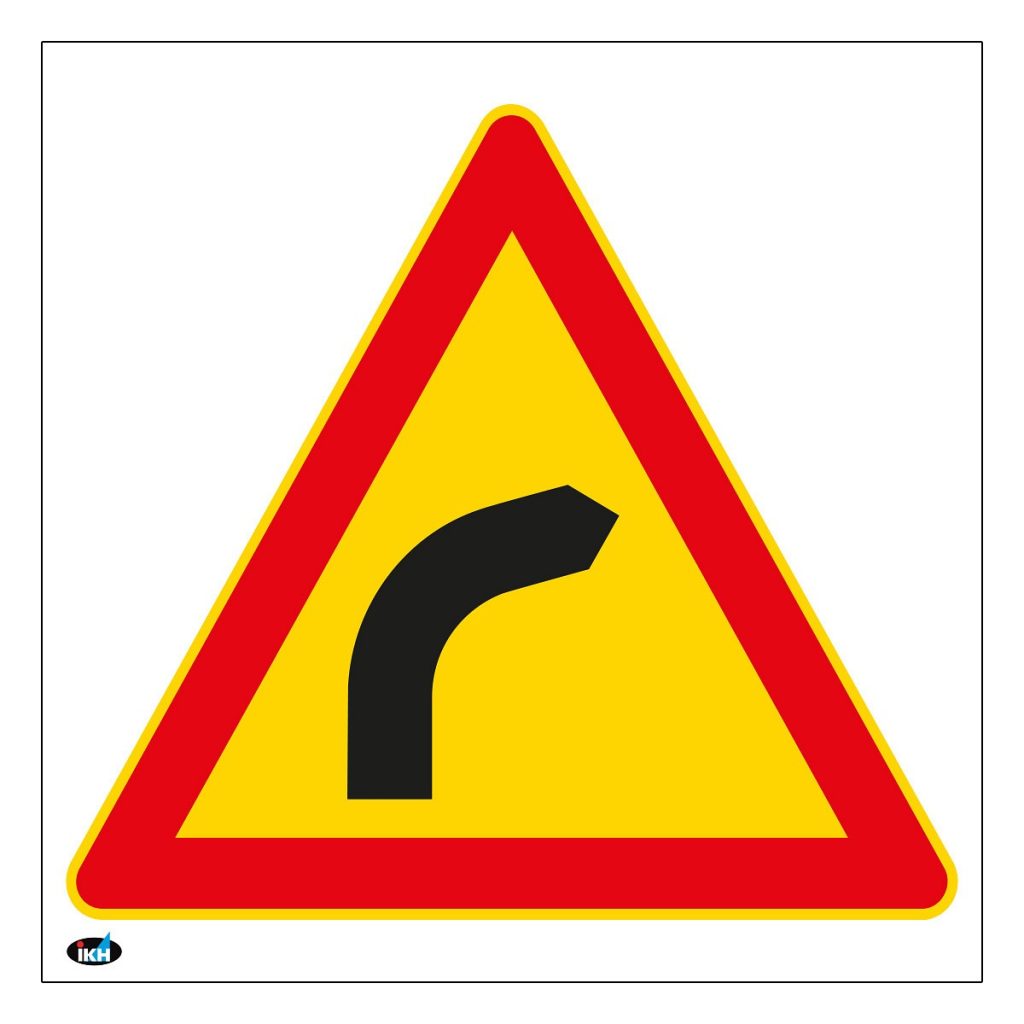 Zīmes pagrieziena augstums 200×200 plastmasa