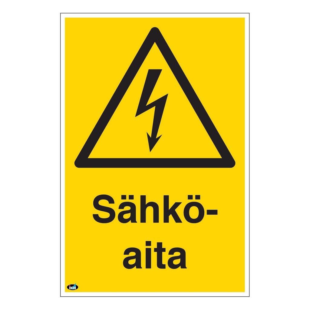 Zīmes sähköaita 200×300 plastmasas