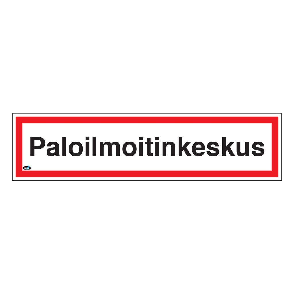 Zīme paloilmoitinkeskus 400×100 plastmasas