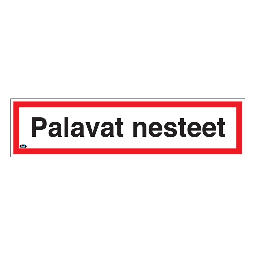 Zīme palavat nesteet 400×100 plastmasas