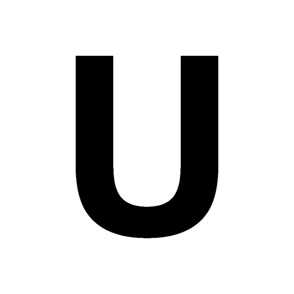 Noņemama burta u 100 mm uzlīme