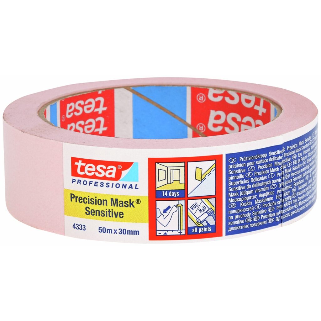 Maskēšanas lente 04333 50m/30mm rozā tesa