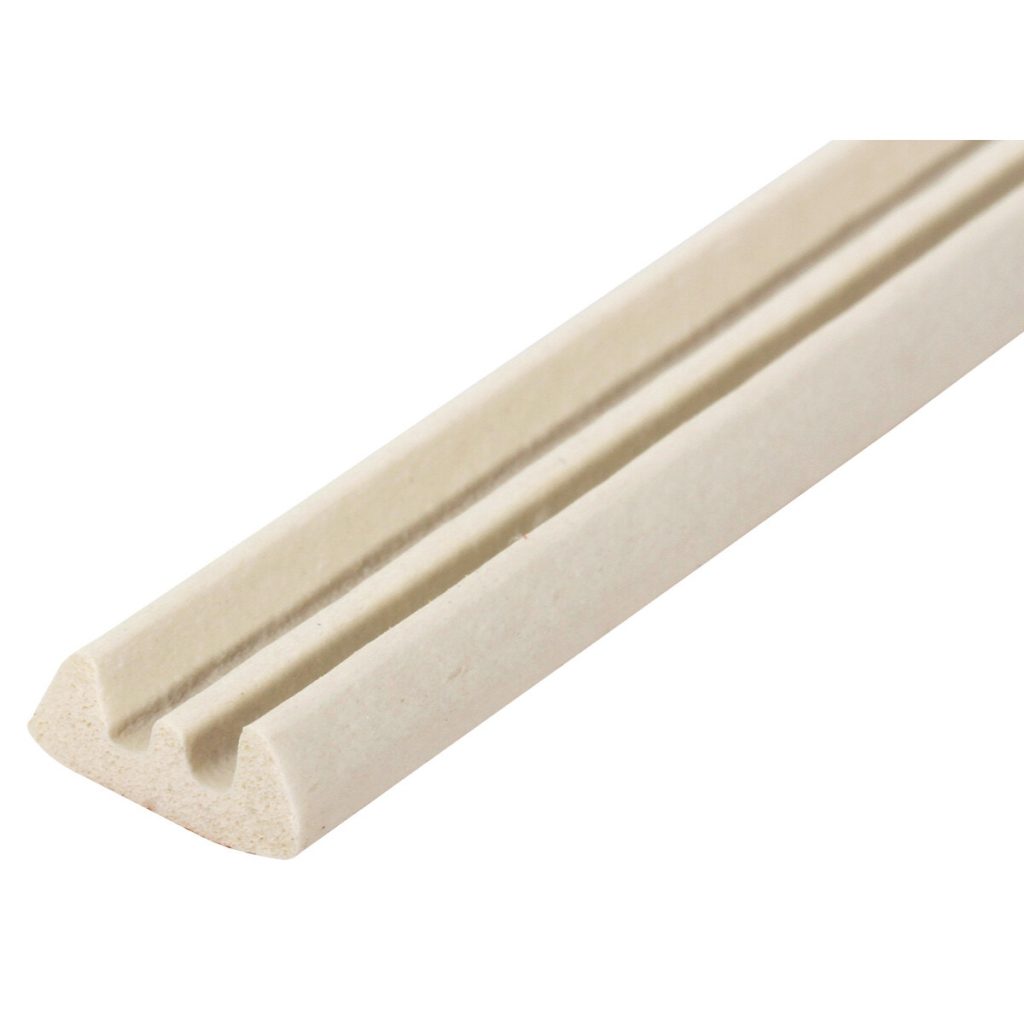 Logu blīvējuma lente (E-profils), 25 m, 9 × 4 mm, balta