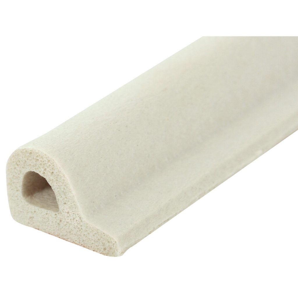 Logu blīvējuma lente (P-profils), 25 m, 9 × 5,5 mm, balta