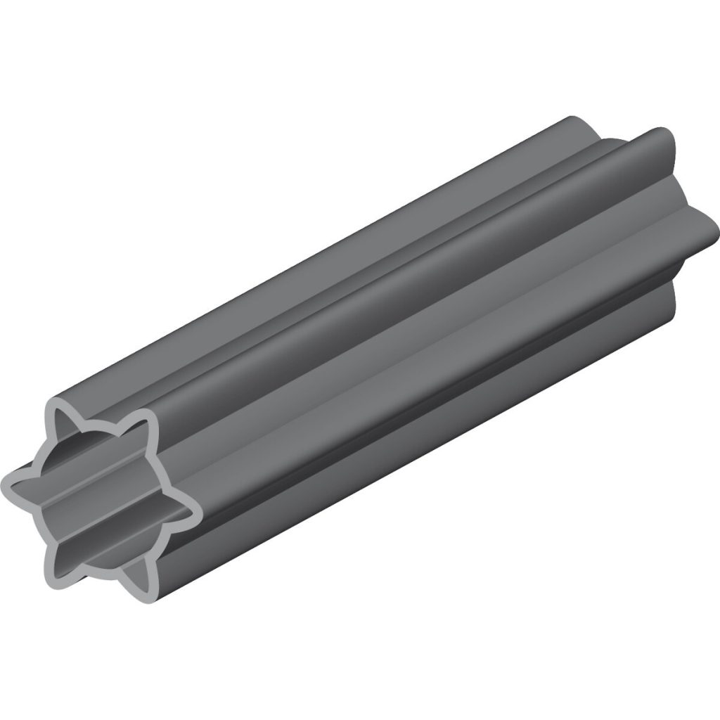 Iekšējais profils zvaigzne v08 51x37mm l=1315mm