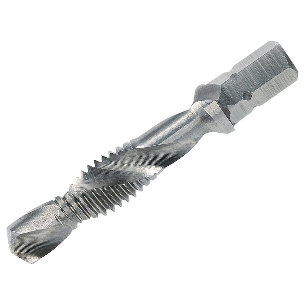 KOMBINĒTĀ VĪTŅURBJA UZGRIEŽŅU BITS M6X1,0 HSS-G 1/4″