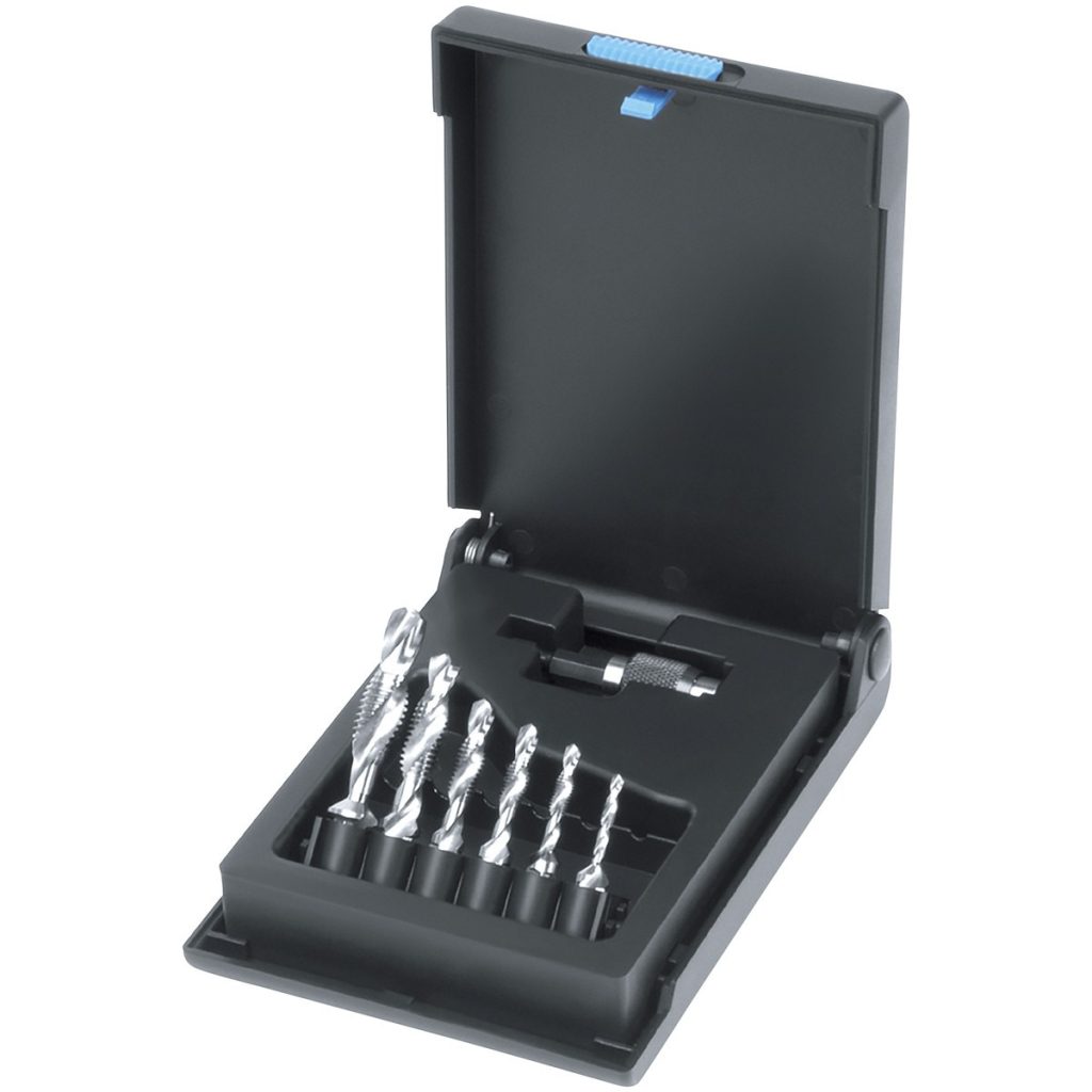 KOMBINĒTO VĪTŅU KRĀNU KOMPLEKTS 7 GAB. M3-M10 1/4″; HSS-G