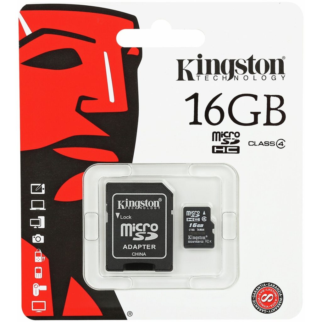 Atmiņas karte sd 16gb mini + adapteris