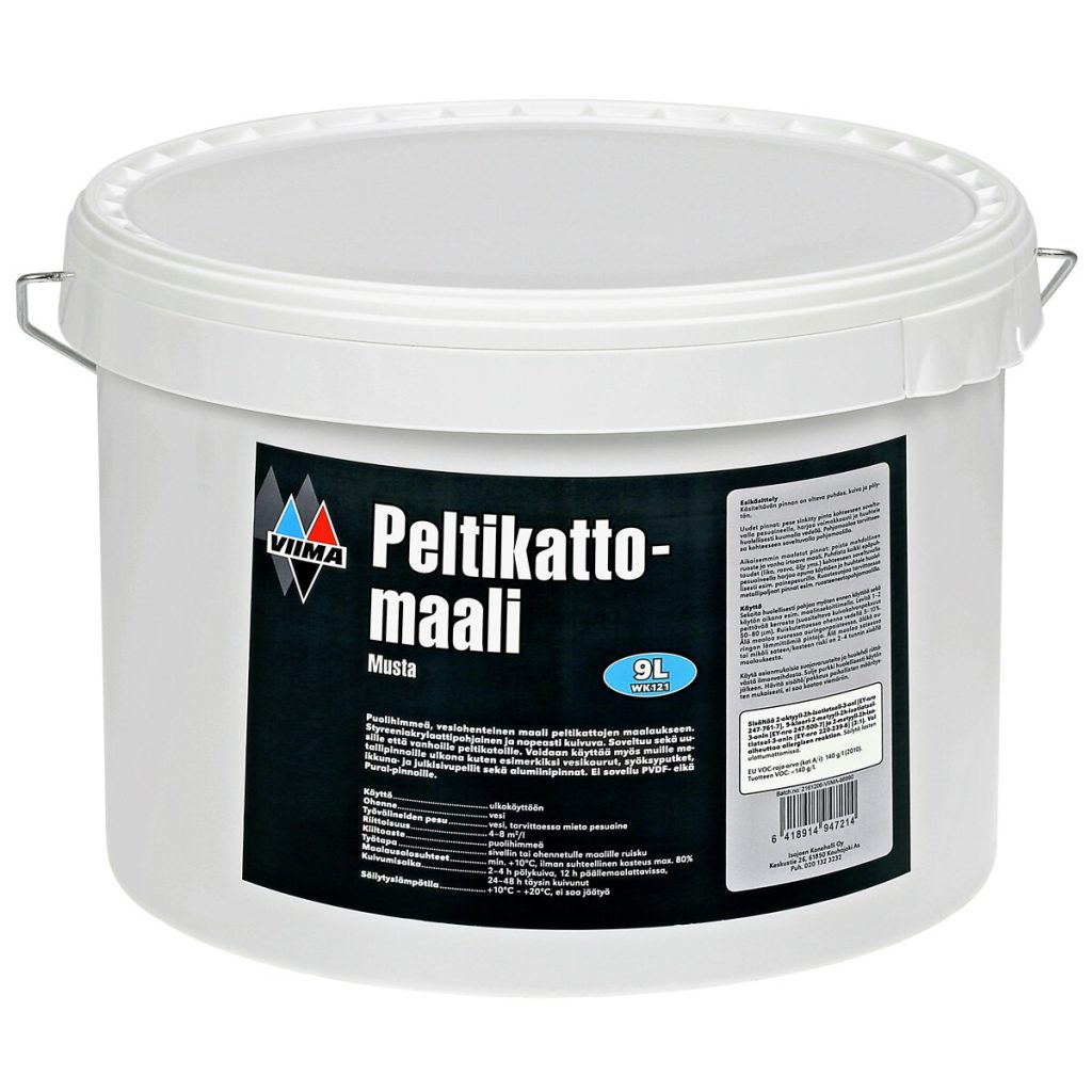 Krāsa priekš metāla virsmām 9l melns