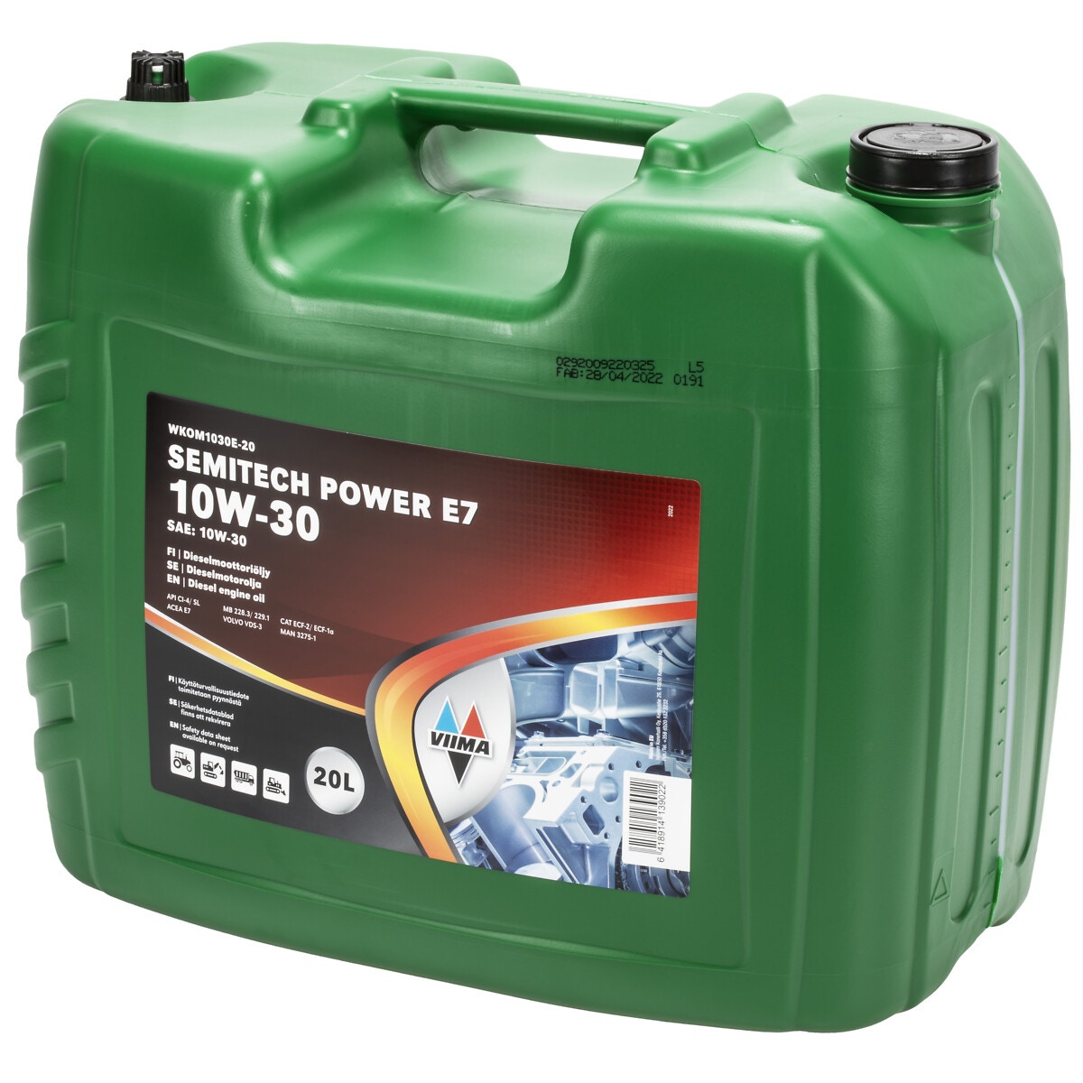 Viima semitech power e7 10w-30 20l