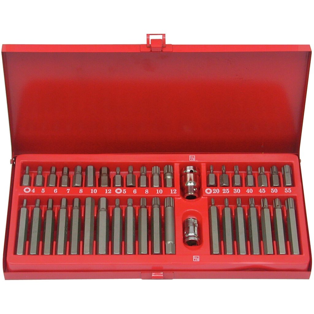 UZGAĻU KOMPLEKTS 40 GAB. SEŠSTŪRA / XZN / TORX