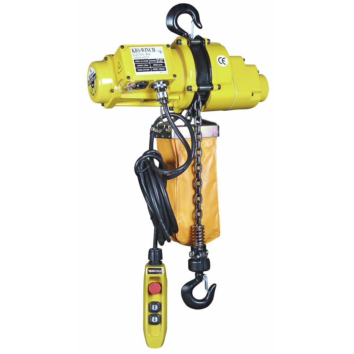 Ķēdes pacēlājs 500kg 6m 220/240v 1400w