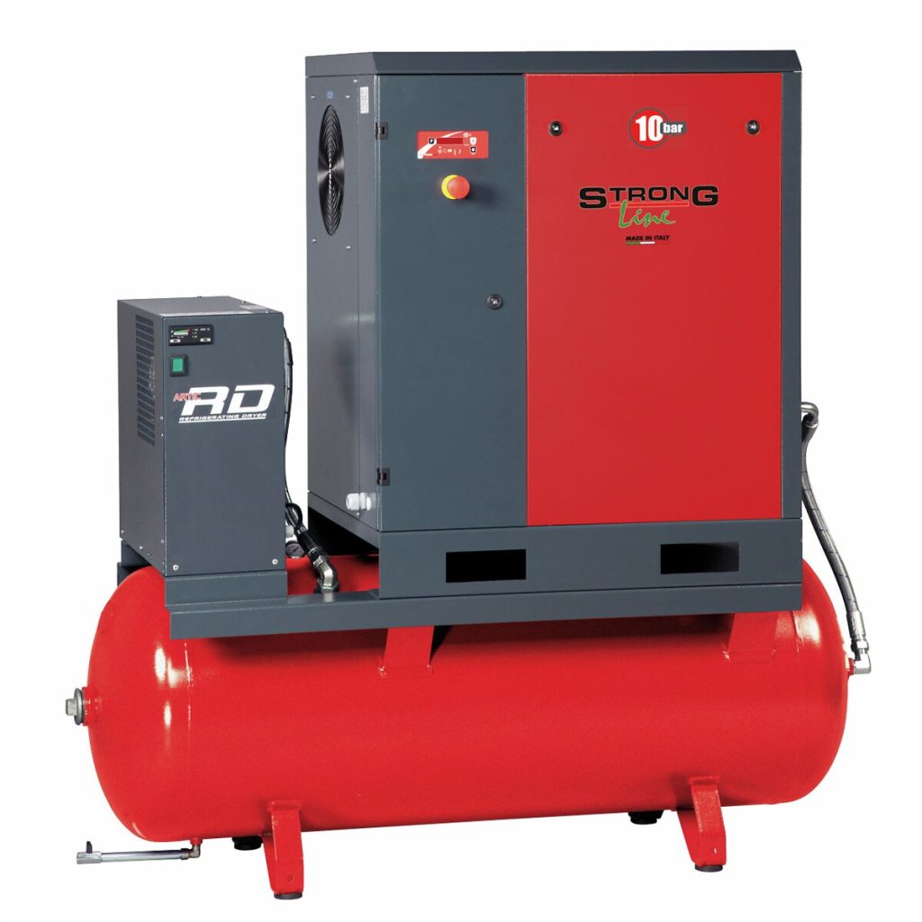 Skrūves kompresors ar žāvētāju 270l 1450l 13bar