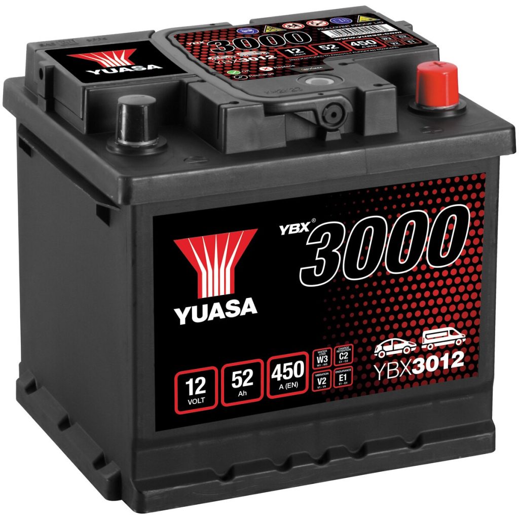 AKUMULATORS YUASA 52AH -+ 207X175X190