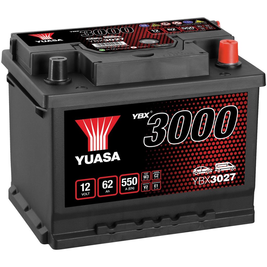 AKUMULATORS YUASA 62AH -+ 243X175X190