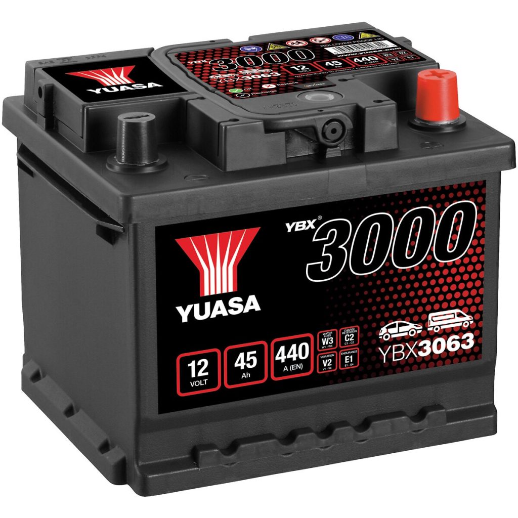 AKUMULATORS YUASA 45AH -+ 207X175X175